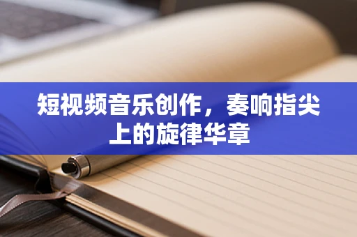 短视频音乐创作，奏响指尖上的旋律华章