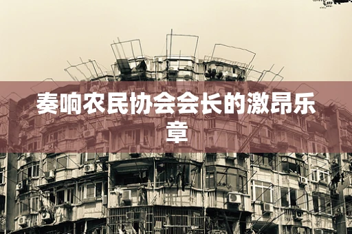 奏响农民协会会长的激昂乐章