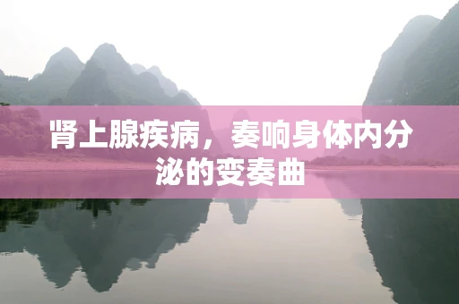 肾上腺疾病，奏响身体内分泌的变奏曲