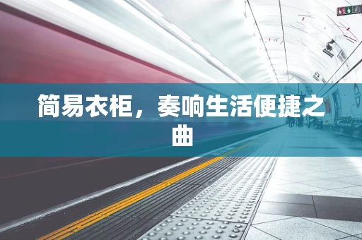 简易衣柜，奏响生活便捷之曲