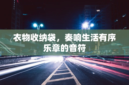 衣物收纳袋，奏响生活有序乐章的音符
