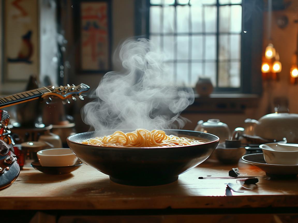 拉面旋律，如何将传统美食的节奏融入现代音乐创作中？