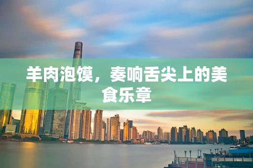 羊肉泡馍，奏响舌尖上的美食乐章