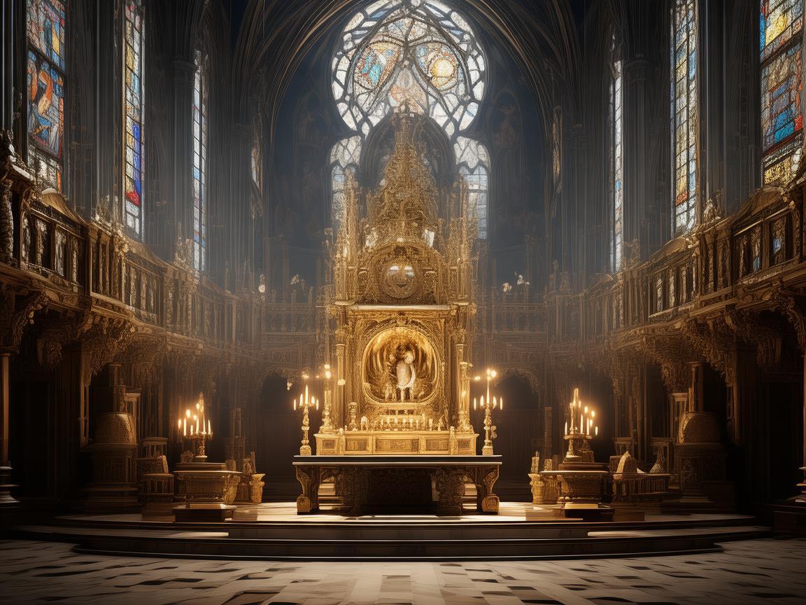 教堂祭坛，神圣乐章的灵魂归宿