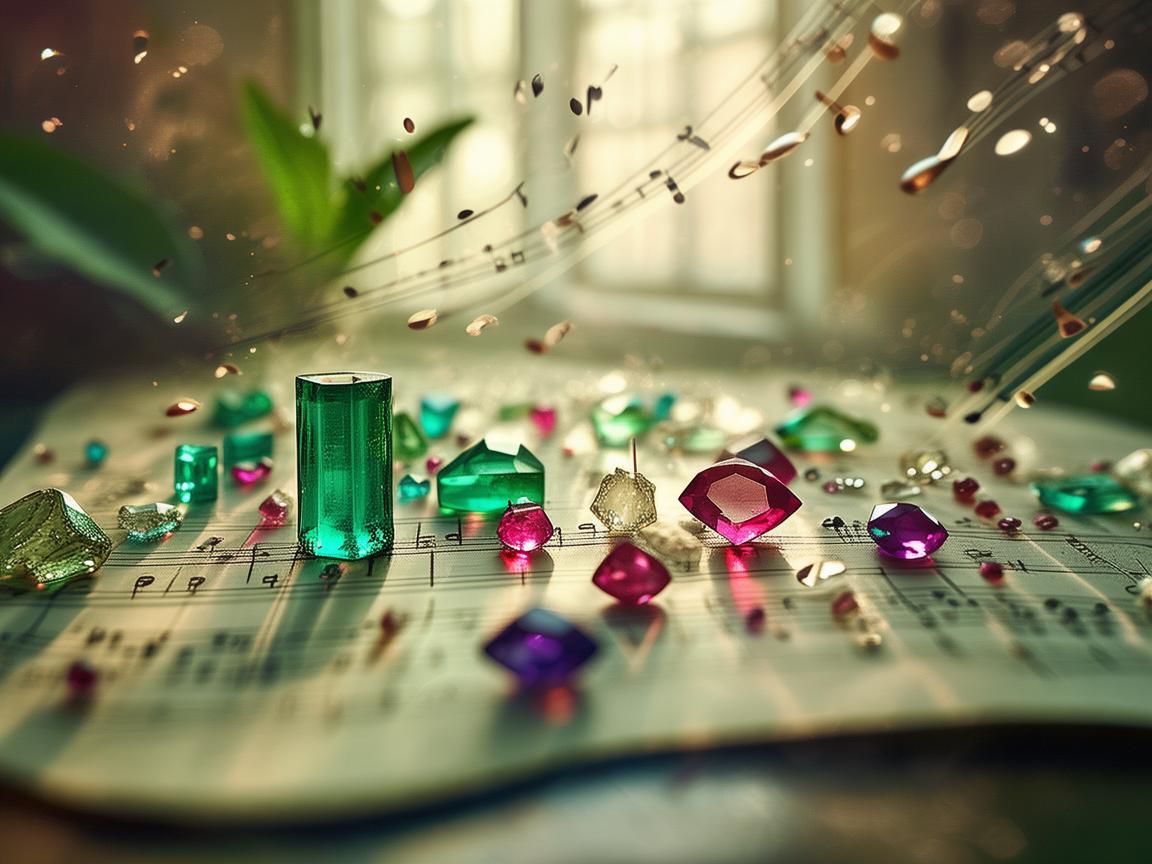珠宝玉石的旋律，如何通过音乐与宝石的共鸣激发创作灵感？