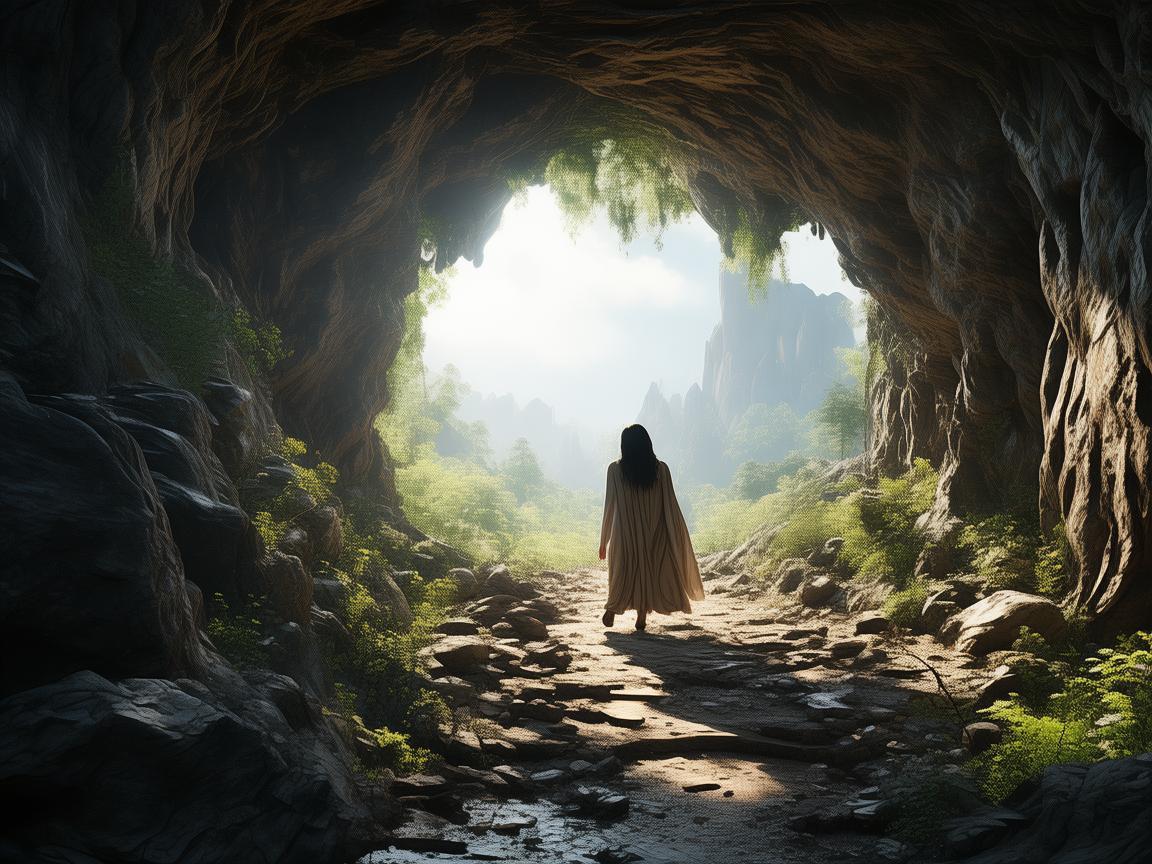 穿越山洞洞口，奏响奇幻乐章