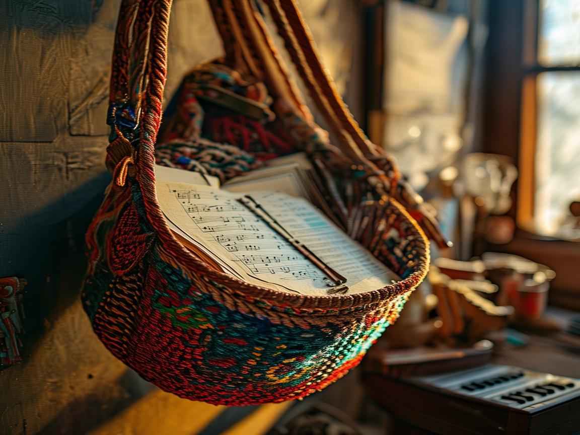 壁挂式储物袋，作曲家创作时的灵感收纳站？