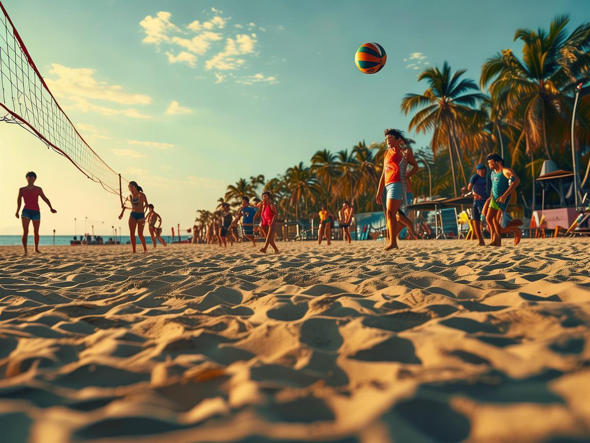 沙滩排球，音乐与运动的完美融合？