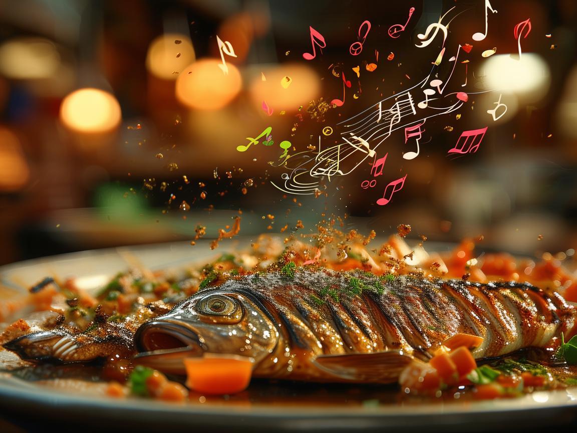 品味烤鱼，音符跃动舌尖的美食交响