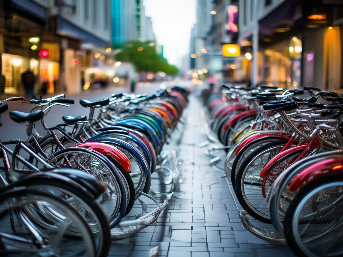 自行车停车区，城市乐章中的独特音符