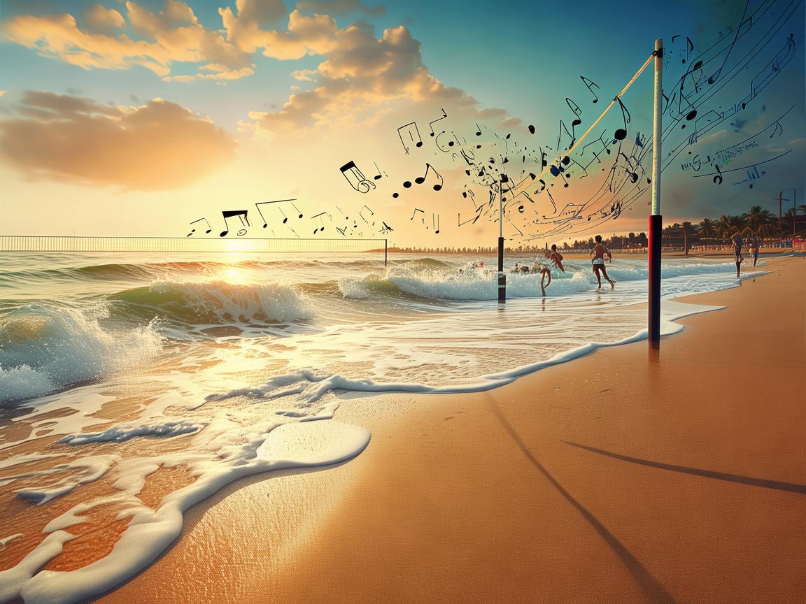 在沙滩上奏响的旋律，如何将沙滩排球的激情融入音乐创作中？
