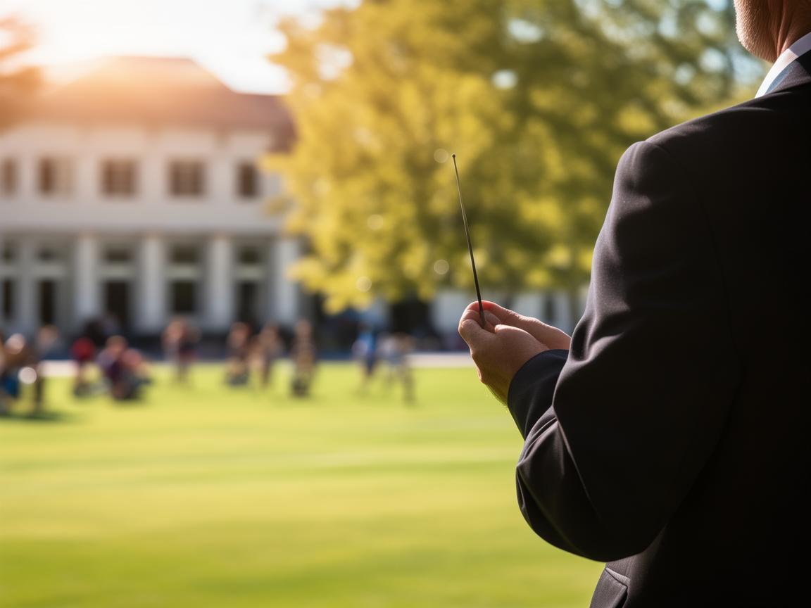 校长，校园乐章的指挥者