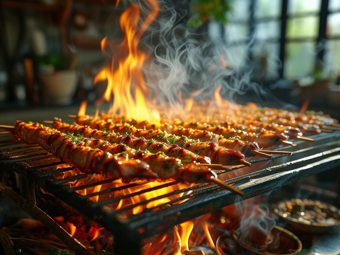 奏响烤鱼串的美食乐章