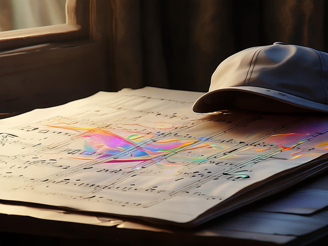 棒球帽下的音乐灵感旋律