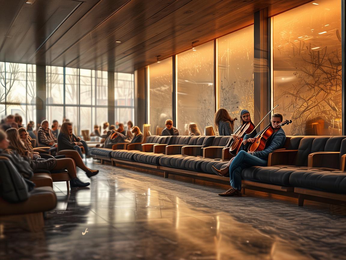 在汽车站候车室的旋律，如何用音乐营造温馨的等待氛围？