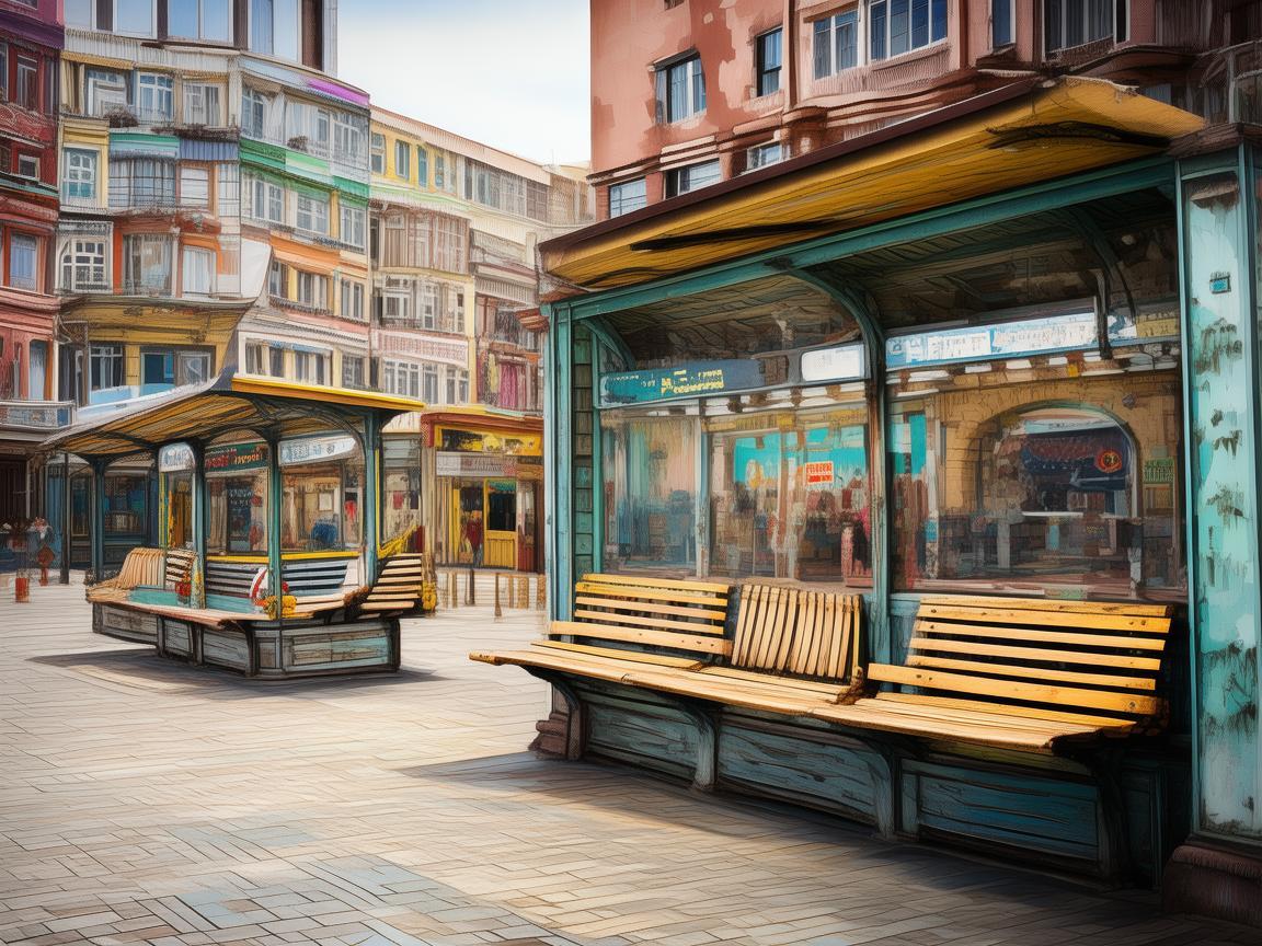 公交站台，城市乐章中的独特音符