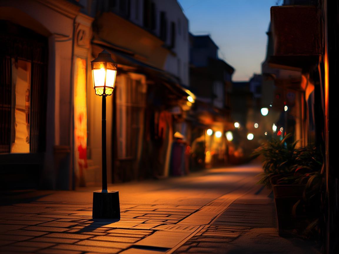 街道路灯，夜幕下的旋律编织者