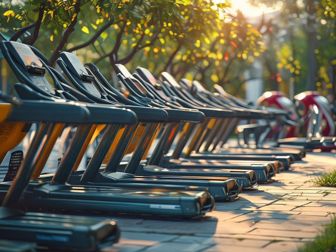 奏响市民广场健身器材之歌