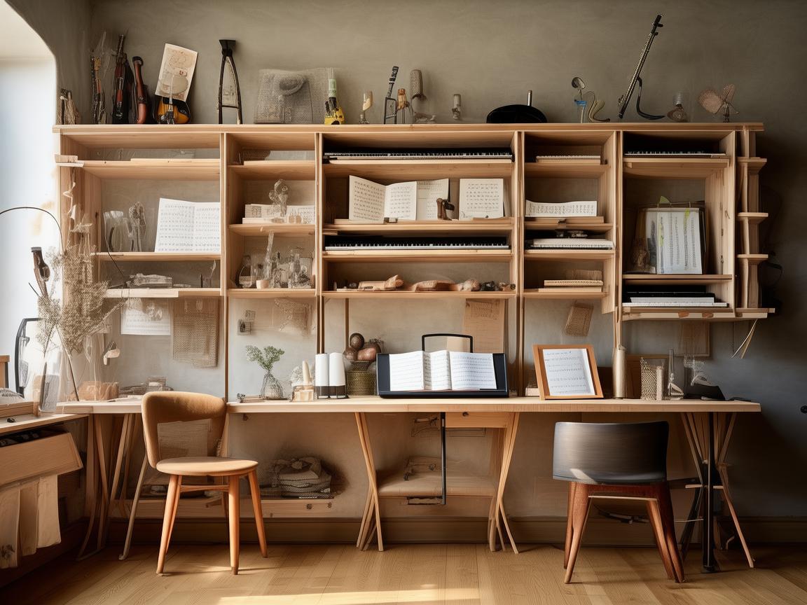 墙面置物架，作曲家的工作站新宠？