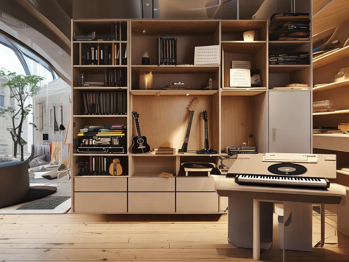 如何将可移动收纳柜融入我的音乐创作空间？