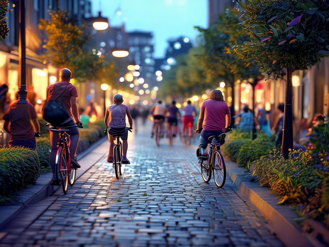 自行车道，奏响城市律动乐章