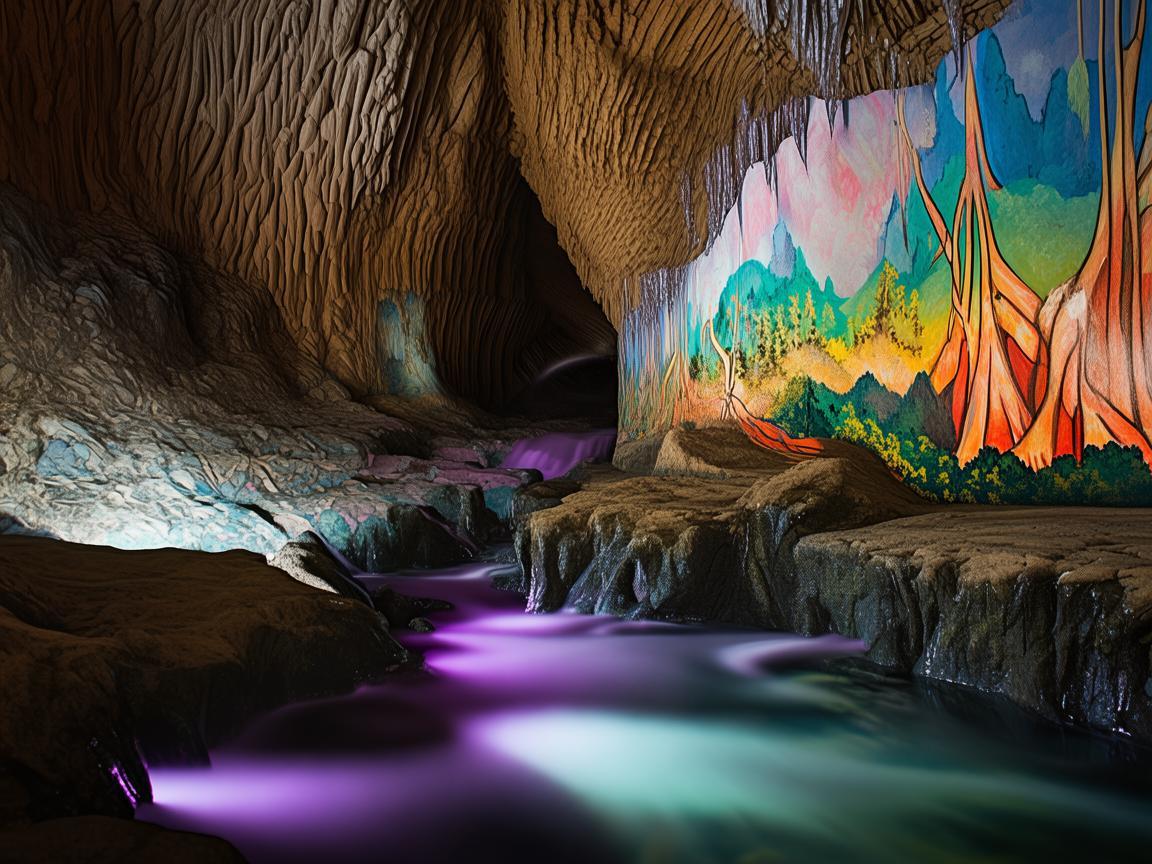 在山洞的回响中，如何捕捉自然与艺术的和谐？