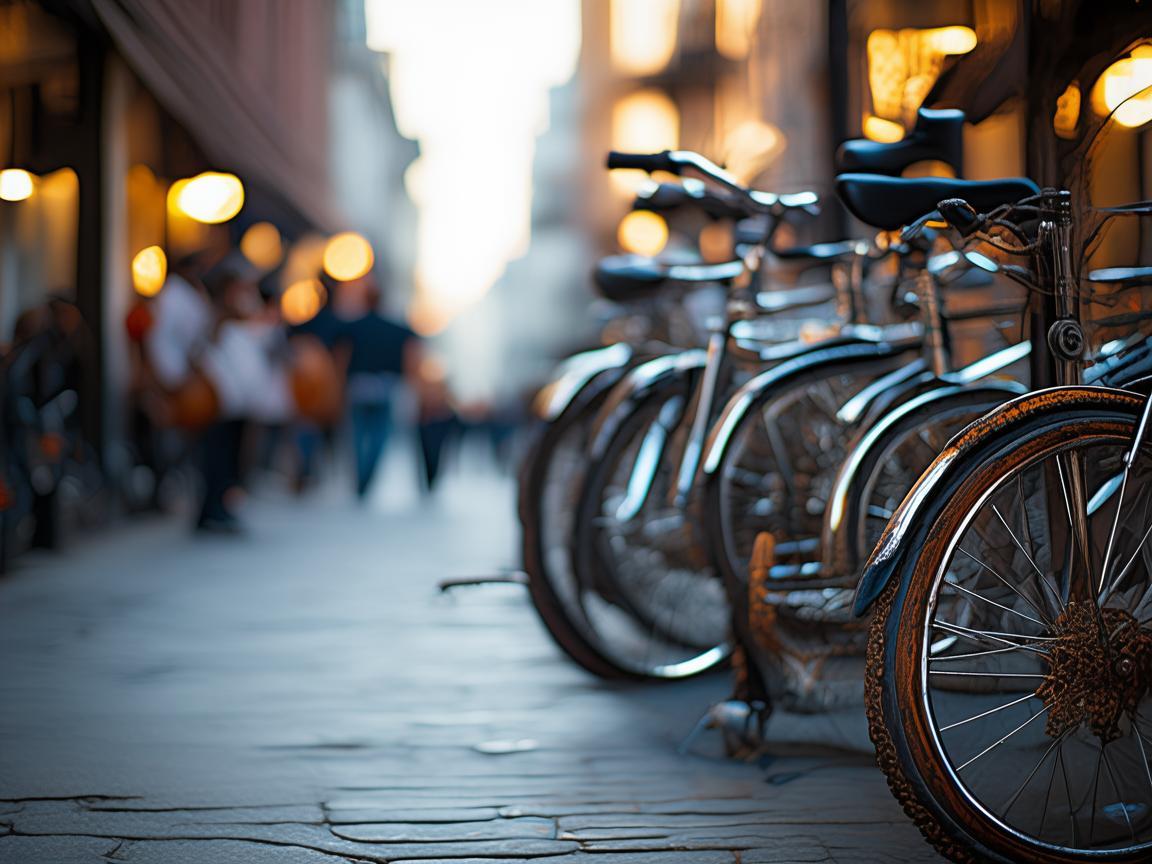 自行车停车区，城市音乐节奏的和谐音符？