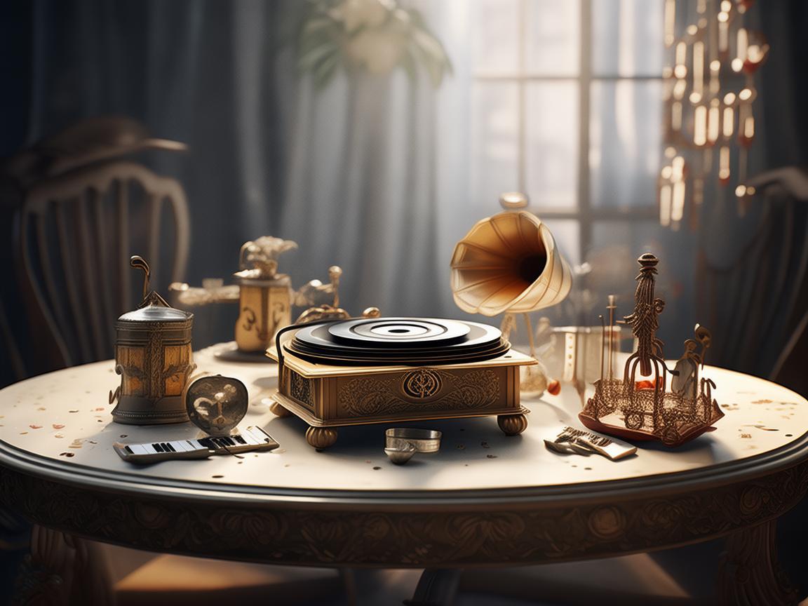 奏响茶几上的音乐旋律