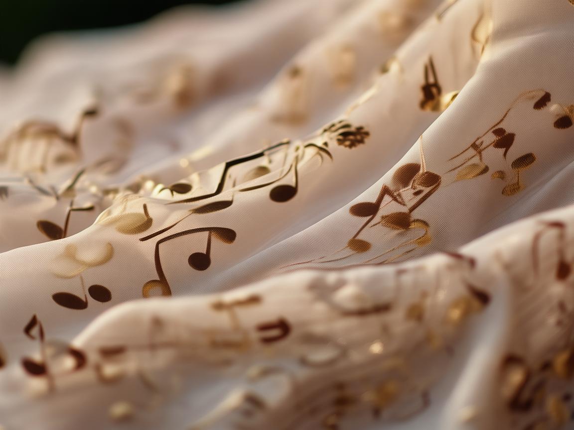 长袖上衣，音符交织的时尚乐章