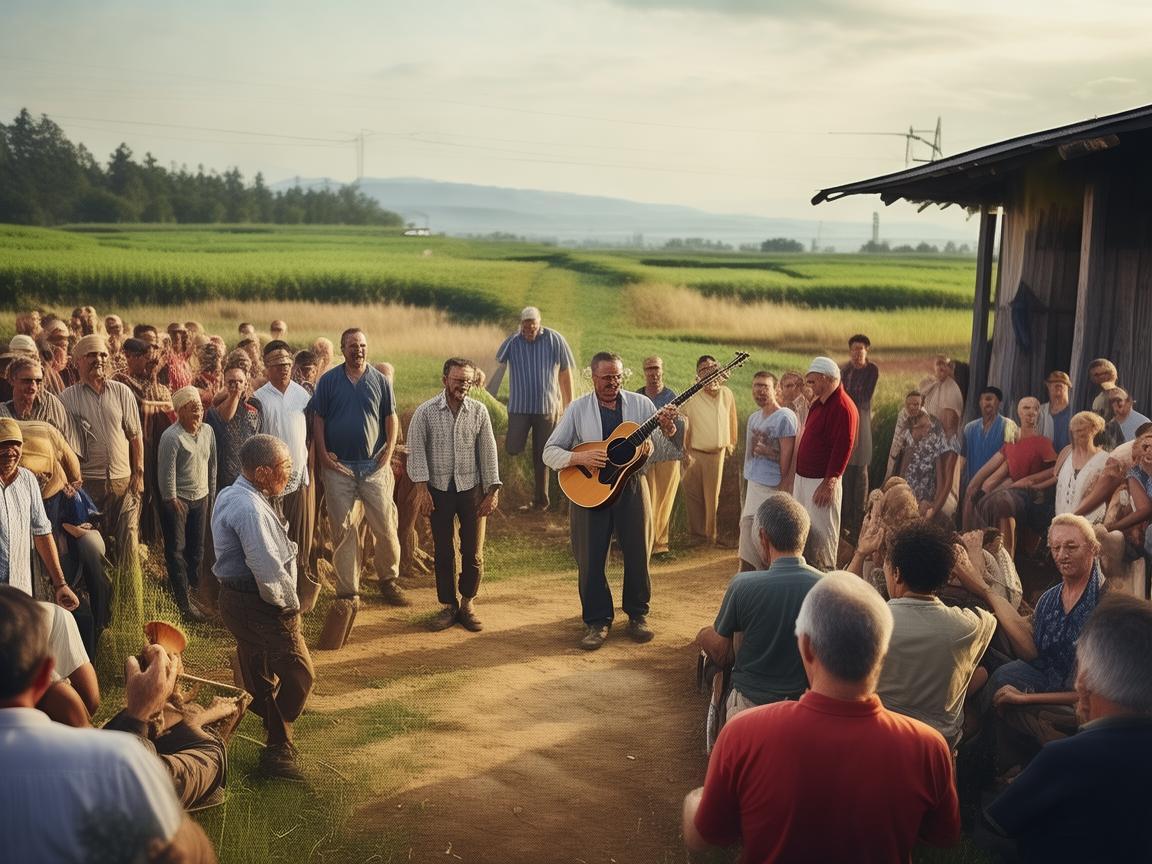 农民协会会长如何通过音乐激发乡村活力？