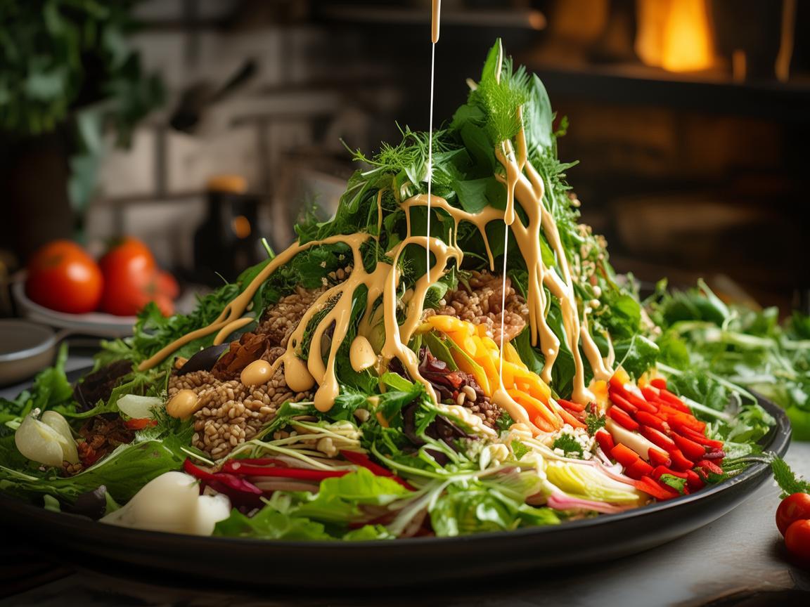 沙拉酱的旋律，如何为创意菜肴增添音乐般的节奏？