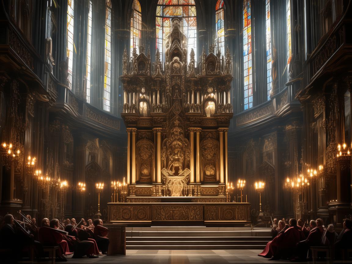 教堂祭坛，音乐与信仰的交响