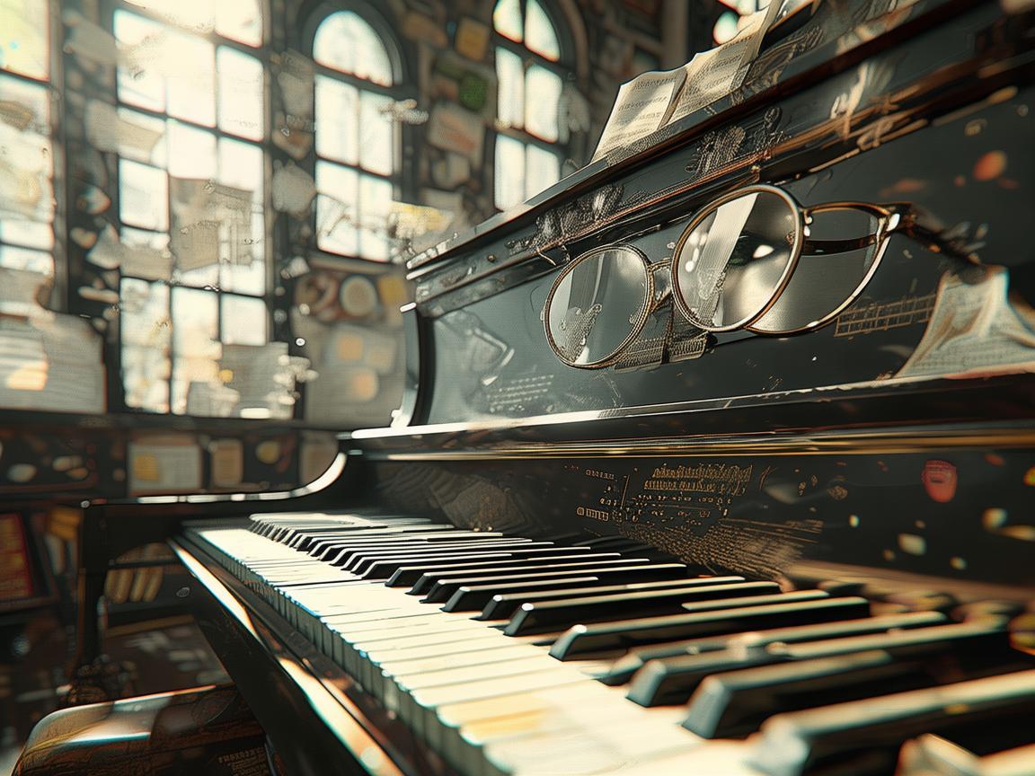 眼镜背后的旋律，作曲家如何通过视觉辅助创作音乐？