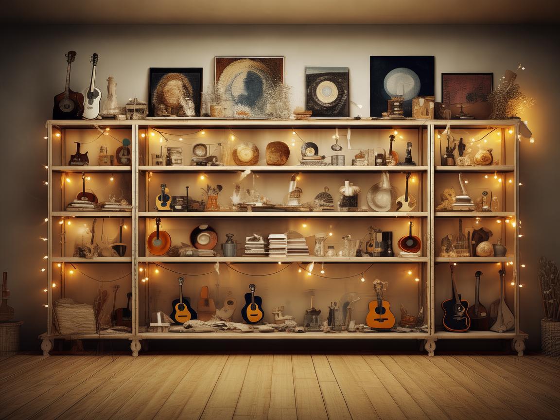 储物架上的音乐灵感，如何激发创意的收纳艺术？