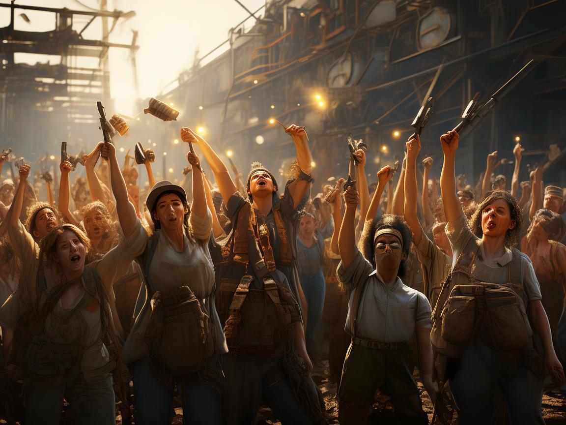 奏响工人之歌，劳动旋律中的激昂乐章