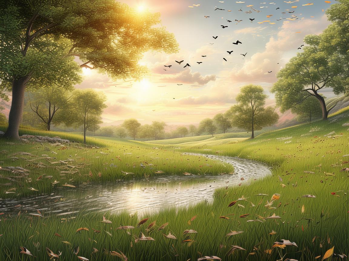 牧场之歌，如何通过音乐描绘自然与生命的和谐共舞？