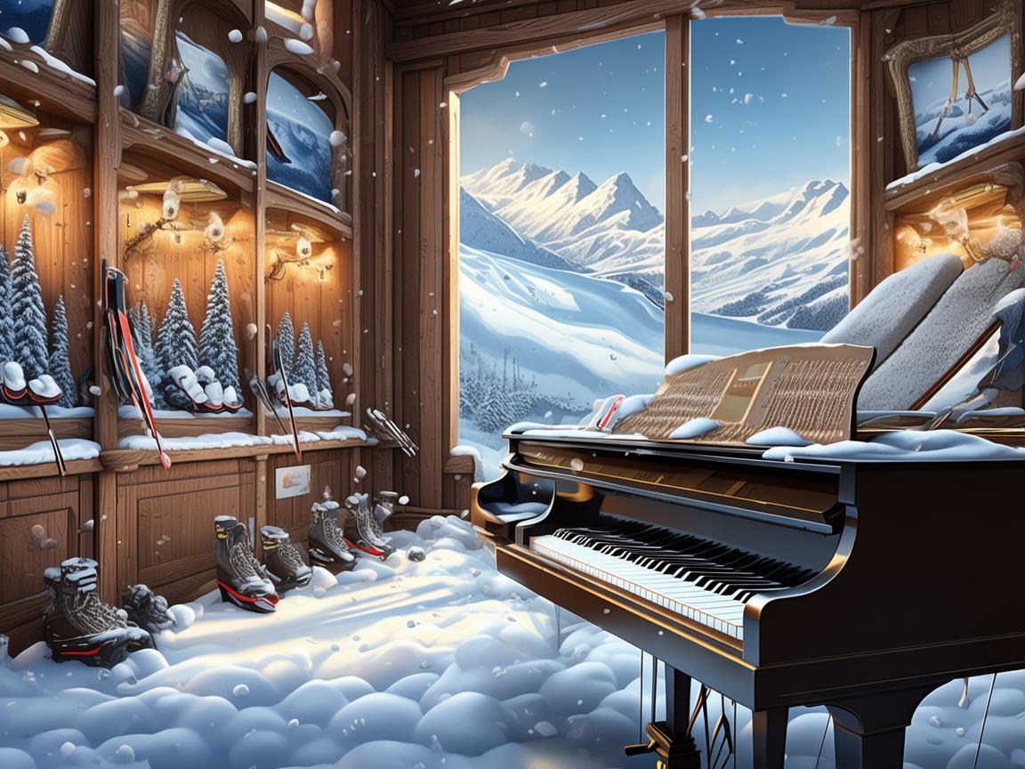 奏响滑雪场雪具大厅的乐章