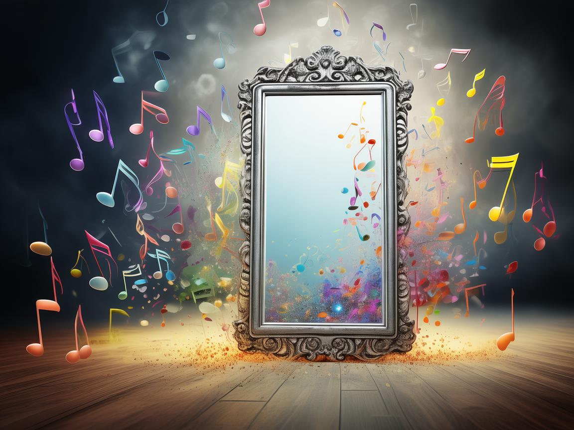 以全身镜为灵感的音乐旋律