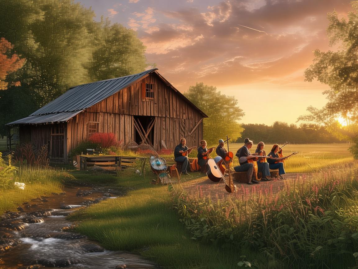 农场音乐，自然之音与创作灵感的交响