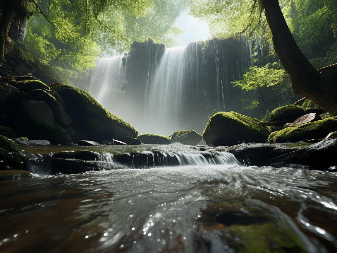 在瀑布观瀑台上，如何捕捉自然之音的旋律？