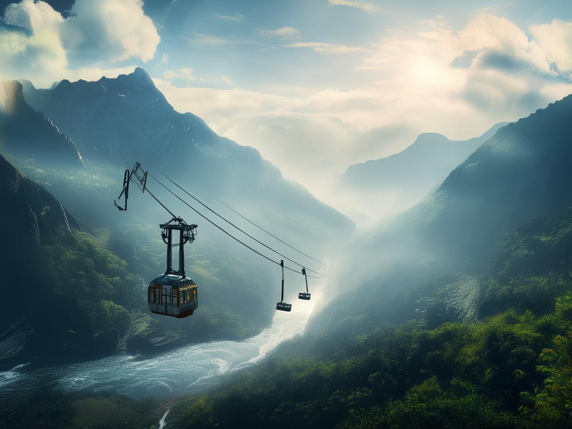 缆车悠悠，奏响灵动乐章