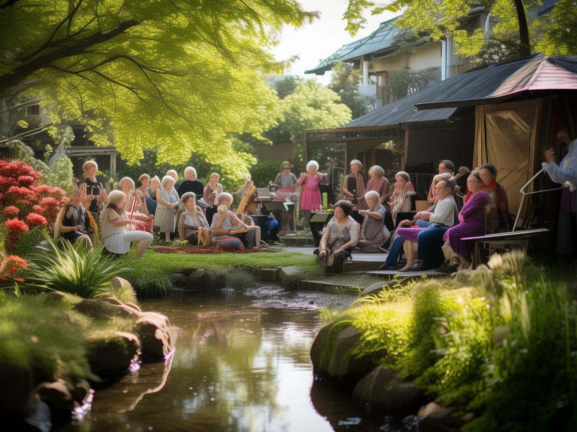 小区花园的声动旋律，如何通过音乐提升居民幸福感？