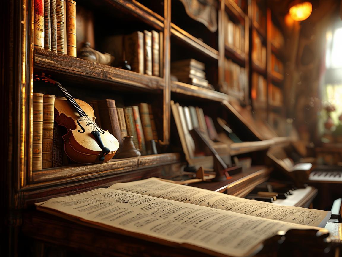 书柜里的旋律，作曲家的灵感宝库？
