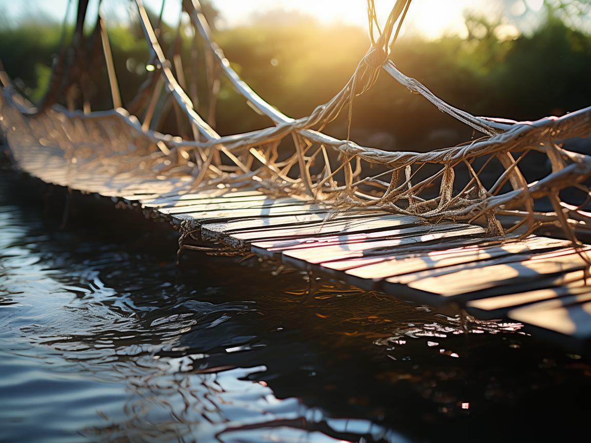 奏响吊桥桥身的独特乐章