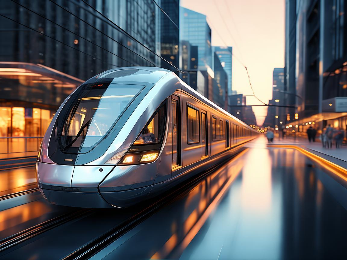 轻轨列车，城市旋律中的流动音符？