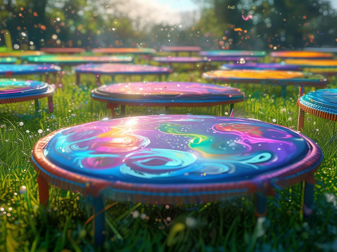 跃动的音符——蹦床之韵