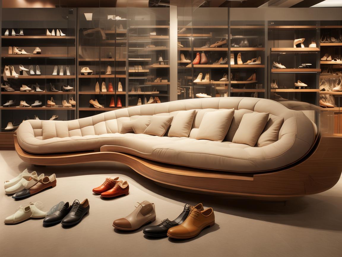 鞋店试鞋凳，奏响足下时尚的音符