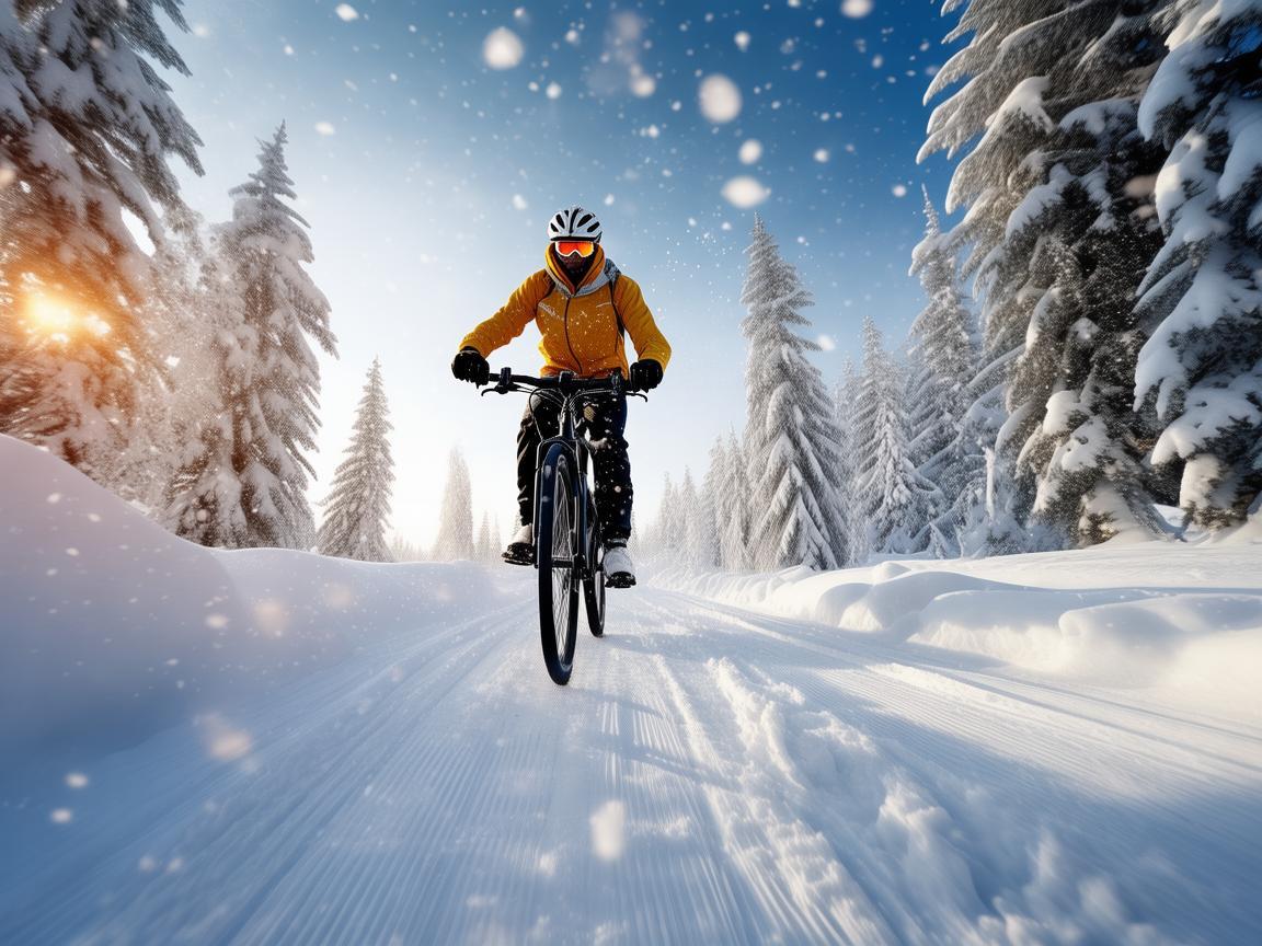 雪地自行车，奏响冬日运动乐章