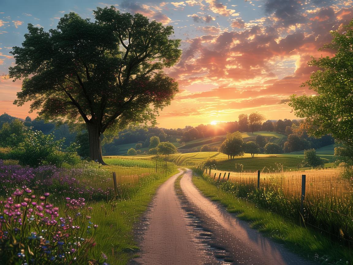 村道上的旋律，如何用音乐描绘乡村的宁静与生机？