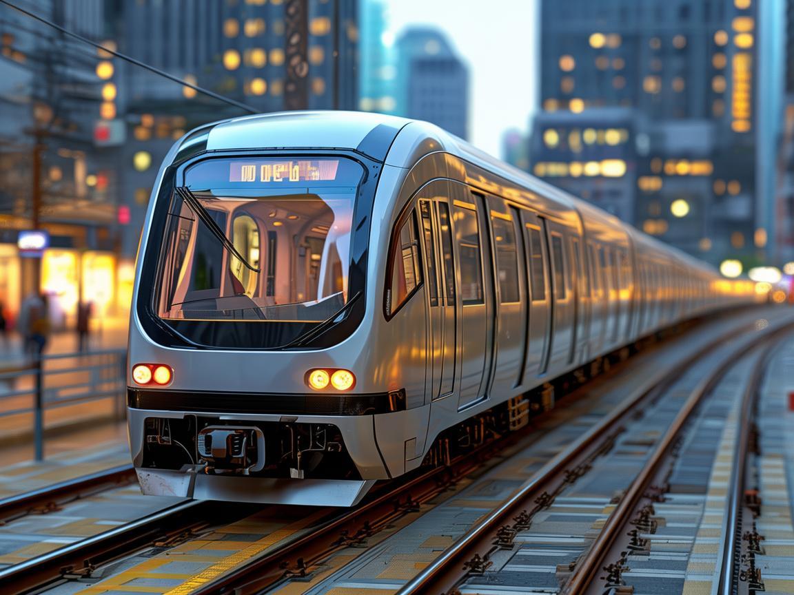 轻轨列车，奏响城市流动乐章